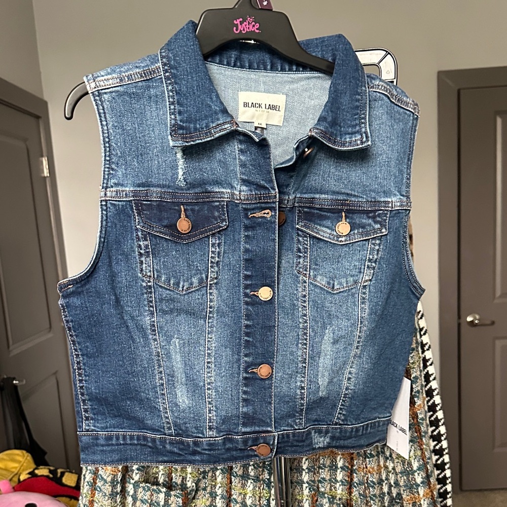 Black Label Blue Denim Vest